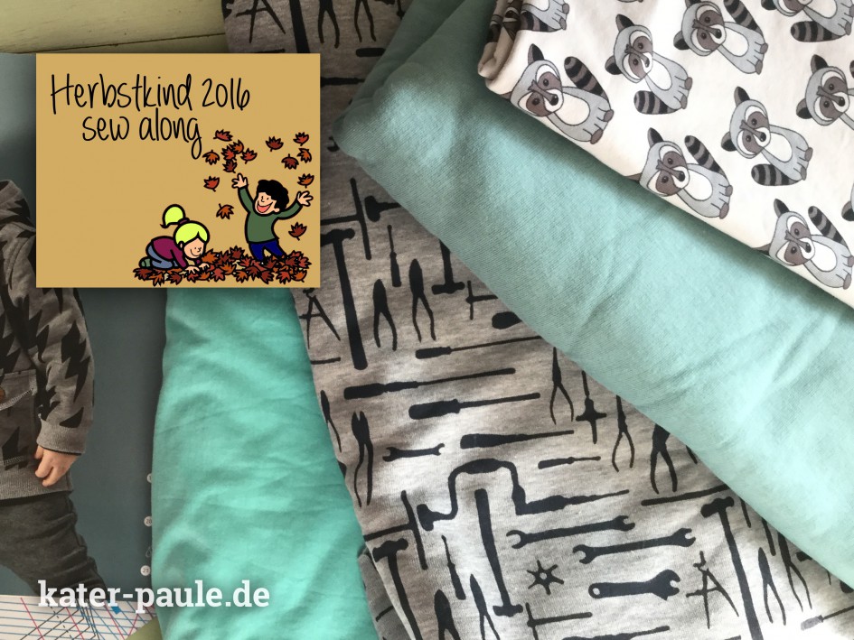 Herbstkind Sew Along 2016 / Übergangsjacke / Sweat / Ottobe Lightning 4/2016 / Waschbären / Tools