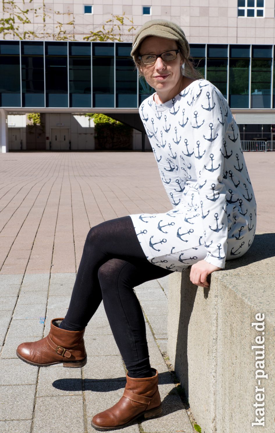Kleid aus Sweat | Fine von EvLi‘s Needle | DIY | Nähen für Erwachsene | Schnittmuster Kleid | Sweatkleid Fine | Anker Sweat | Lieblingsstück | Kater Paule näht